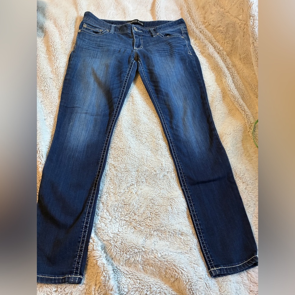 EXPRESS STELLA LOW RISE STRETCH JEGGING/JEANS-SIZE 12